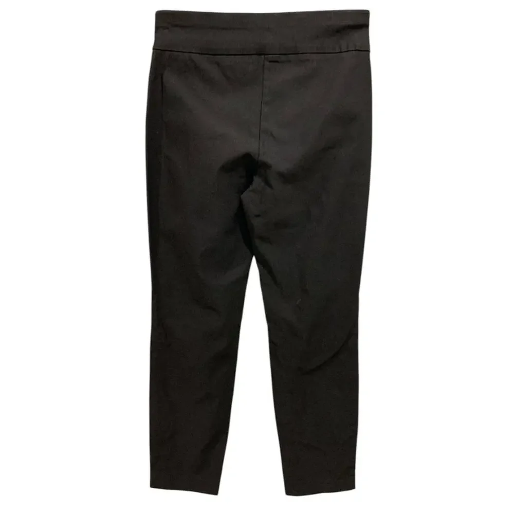 Size XS Premise Womens Pull On Black Dress Pants Tapered 27